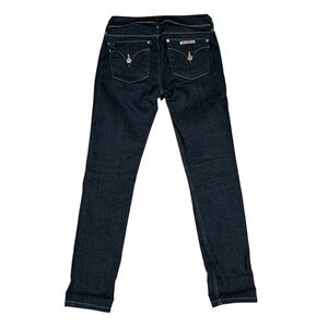 Hudson Collin Midrise Skinny Jeans Dark Wash‎ Stretch Flap Pockets Size 26